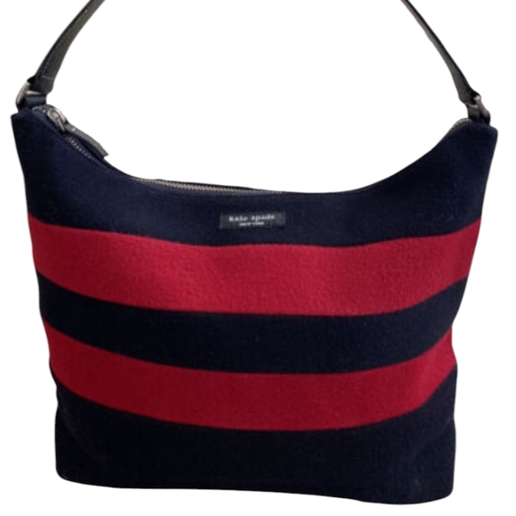 kate spade Handbags - Kate Spade Red and Black Striped Women's Bag